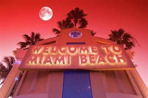 Welcome To Miami Beach Sign Miami Beach Photograph by Gala Images ...