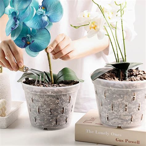 1Pc Flowerpot With Tray Garden Planter Drainage Pots With Hole