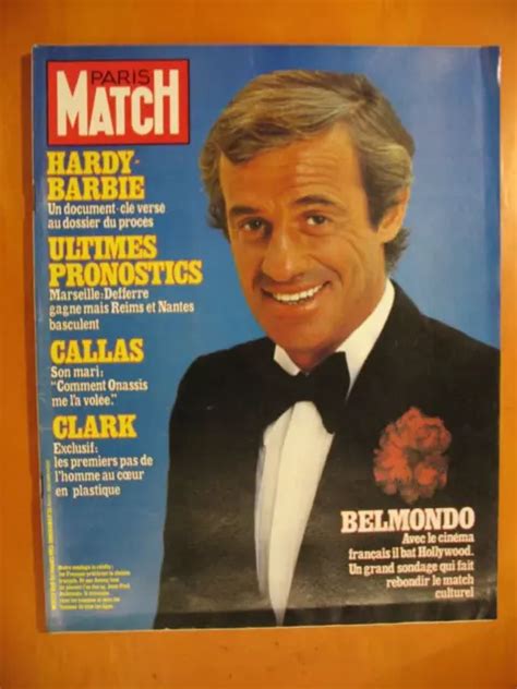 Paris Match N° 1762 Du 04031983 Belmondo Bat Hollywood Hardy Barbie