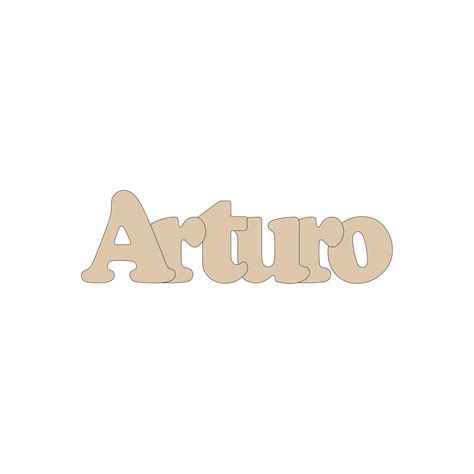 Arturo Nombre Personalizado En Madera Practicosa