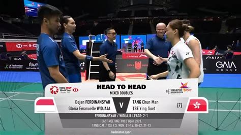 Singapore Open Dejan Ferdinansyah Gloria Widjaja Vs Tang Chun