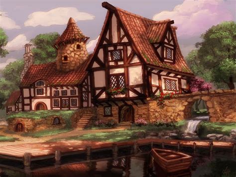 Cottage On The Shore By Jjpeabody On DeviantART Fantasy House