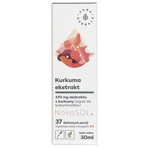 Aura Herbals Kurkuma Ekstrakt Nova Sol Krople Ml