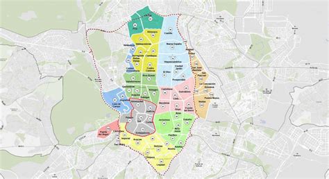 Mapa De La Zona SER De Madrid Horarios Precios Y Zonas De Aparcamiento