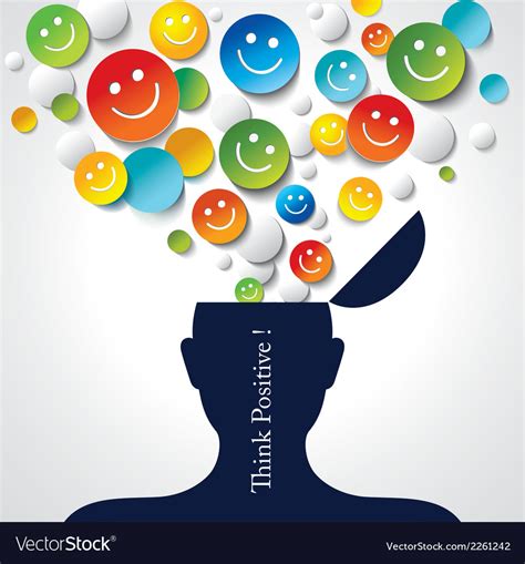 Positive thinking Royalty Free Vector Image - VectorStock