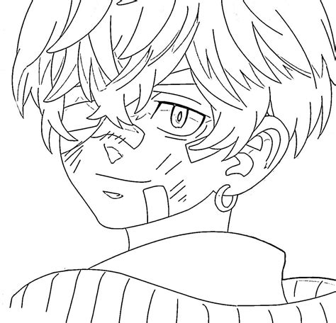 Baji Keisuke With Chifuyu Matsuno Coloring Page Free Printable