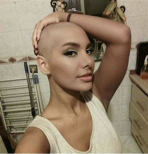 Pin By Leah Billingsley On Bald And Beautiful Bald Women Shaved Head