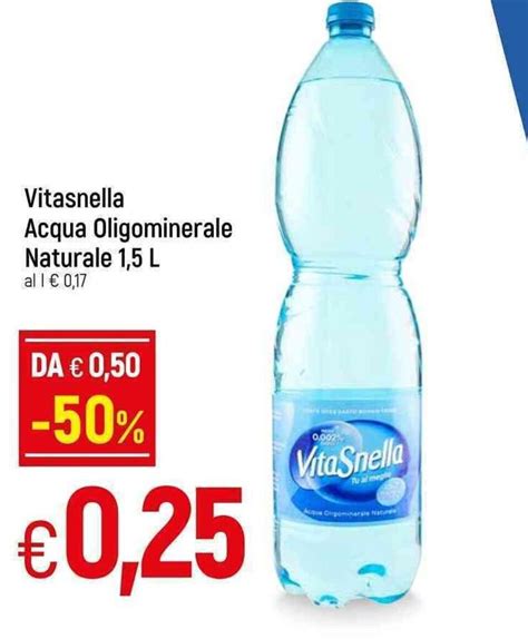 Vitasnella Acqua Oligominerale Naturale L Offerta Di Famila