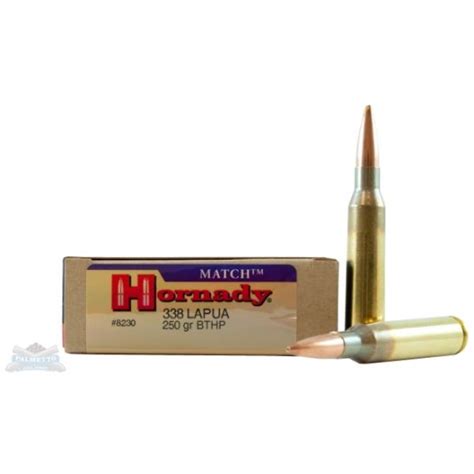 Hornady 338 Lapua Magnum 250gr Bthp Match Ammunition 20rds 8230 Palmetto State Armory