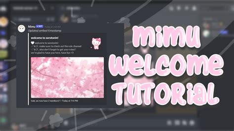 Mimu Welcome Message Tutorial YouTube