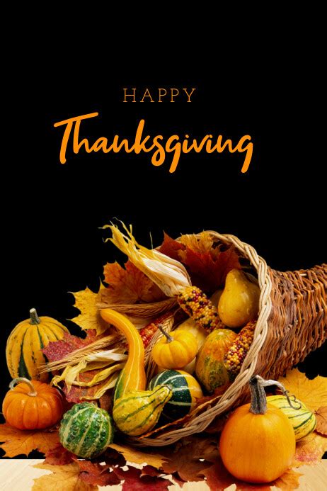 Happy Thanksgiving Flyer Template Postermywall