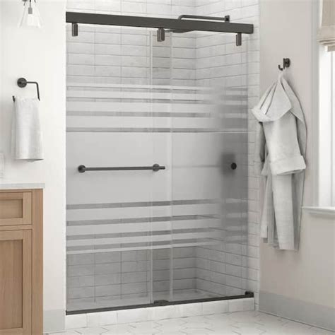 Delta Crestfield In X In Mod Semi Frameless Sliding Shower