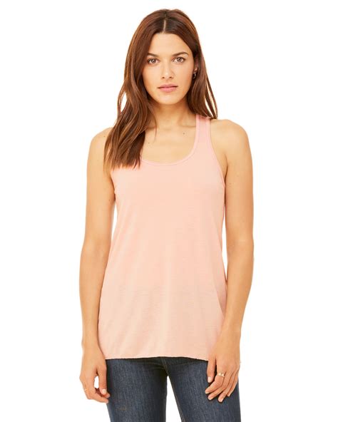 Bella Canvas 8800 Womens Flowy Racerback Tank Friendly Arctic