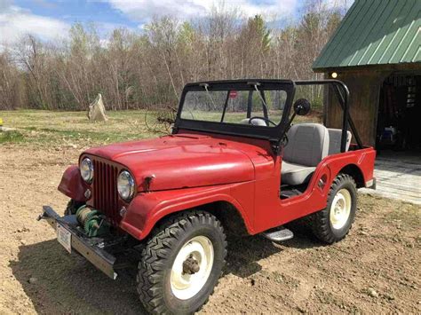 1955 Willys Jeep Red 4wd Manual Classic Willys Jeep 1955 For Sale