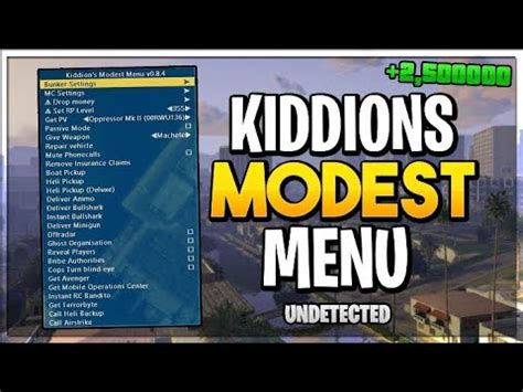 Gta 5 Mod Menü tutorial Kiddions Mod Menü YouTube