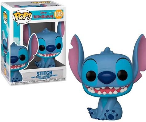 Boneco Funko Pop Disney Stitch Smiling Seated Lilo Stitch