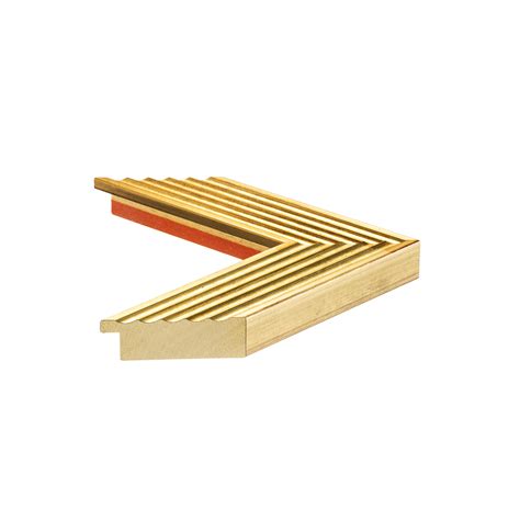 Cornice Legno Ayous Sagomata Oro Foglia Albor