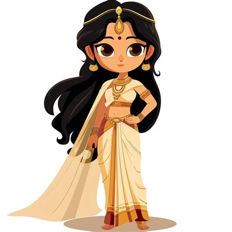 Draupadi Indian Illustration Premium Ai Generated Psd