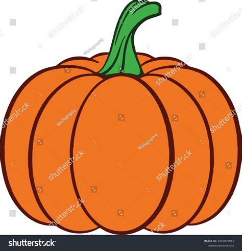 Pumpkin Cartoon Drawing Sketch Design Fresh Stock Vector (Royalty Free ...