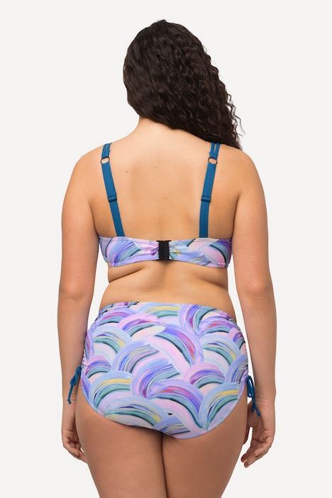 Bikini Senza Coppe Con Fantasia Effetto Acquarello Ferretto E