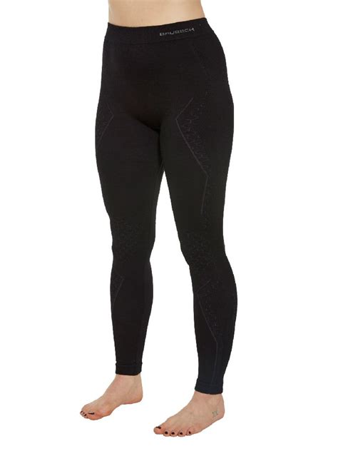 Legginsy Termoaktywne Damskie Brubeck Extreme Merino Czarne Sklep