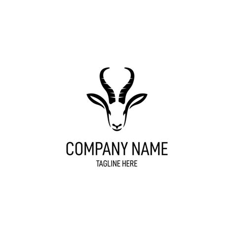 Springbok Head Logo Design Awesome Springbok Silhouttel Logo