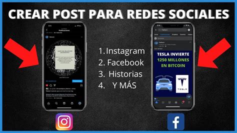 Como CREAR Un POST Para INSTAGRAM FACEBOOK HISTORIAS O Cualquier Red