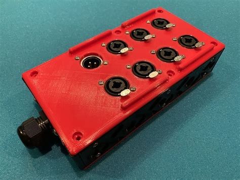 Multicore Cable Stage Box V2 3d Model 3d Printable Cgtrader