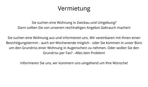 Kreft Immobilien Vermietung Zwickau