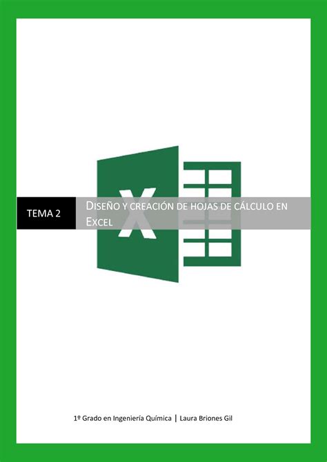 Solution Tema Dise O Y Creaci N De Hojas De C Lculo En Excel