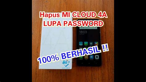 Cara Hapus Mi Cloud Redmi A Lupa Password Tanpa Pc Youtube