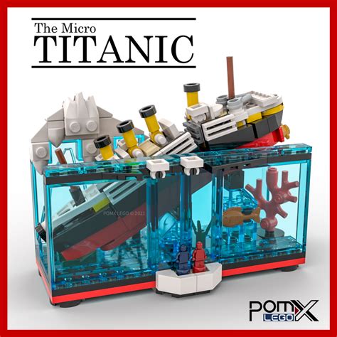 LEGO MOC The Sinking Micro Titanic Display Expansion Set by pomx | Rebrickable - Build with LEGO