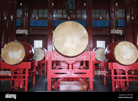 Chinese Drums In Drum Tower In Beijing China Traditional Chinese