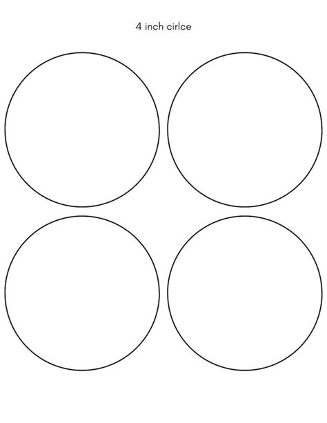 Circle Template Free Printables Small Medium And Large Sizes