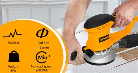 Worksite Powerful Electric Orbital Sander V Machine Vacuum Wall