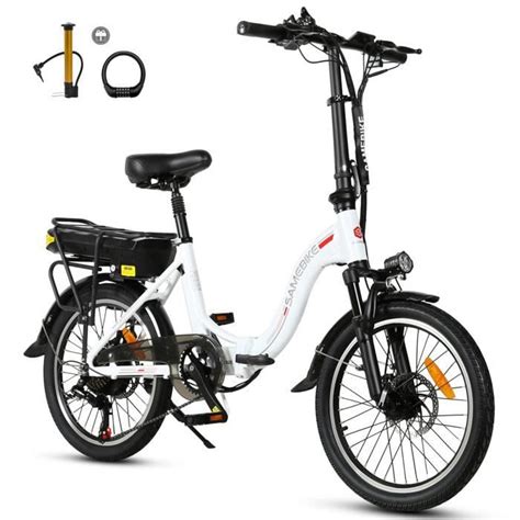 V Lo Lectrique Pliant Samebike Jg W V Ah Batterie