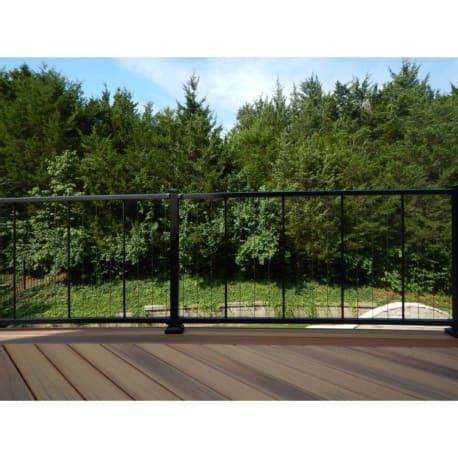 Westbury 6 Ft Black C80 VertiCable Aluminum Railing For Stairs