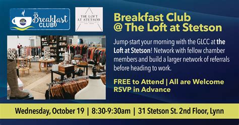 Breakfast Club At The Loft At Stetson Greater Lynn Chamber Of Commerce