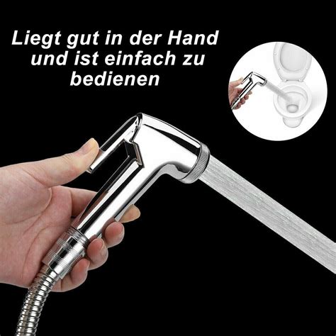 Bidet Brause Spraybrause Set Mit Halter WC Hand Duschkopf 1 2 Zoll