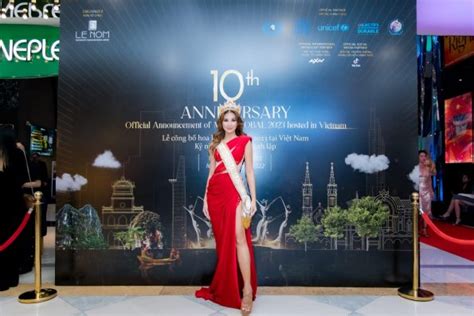 MISS GLOBAL 2023 Announcement Ceremony for next June in Vietnam - Red Ivory