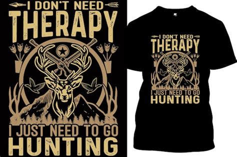 Premium Vector Custom Hunting Tshirt Design Vector