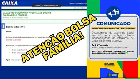 Bolsa Fam Lia Sistema Em Manuten O Por Isso Muitas Mensagens Erradas