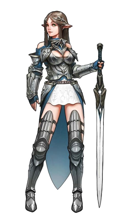 Female Elf Paladin Knight Pathfinder Pfrpg Dnd Dandd D20 Fantasy