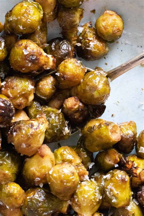 Air Fryer Frozen Brussel Sprouts With Honey Balsamic Vinaigrette