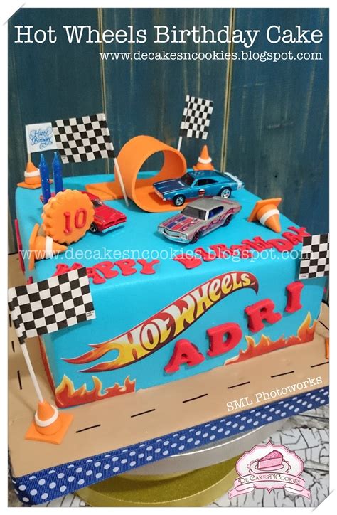 De CakesNCookies Hot Wheels Birthday Cake