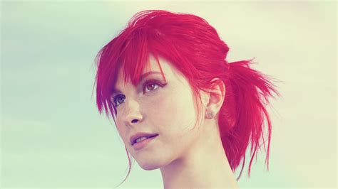 Freckles Women Dyed Hair Redhead Hayley Williams Face Singer Hd