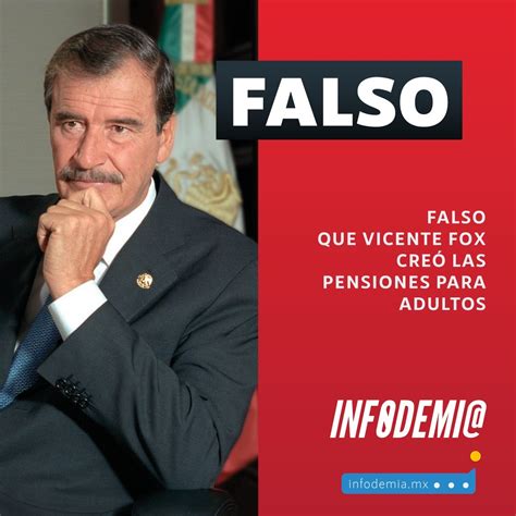 Vicente Fox no creó las pensiones para adultos exhibieron al ex