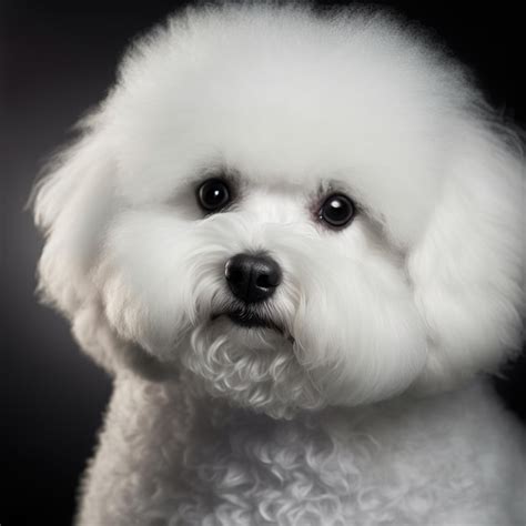 Foto De Estudio Con Un Lindo Retrato De Perro Bich N Fris Con