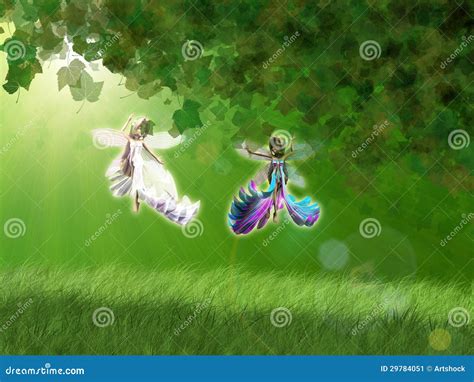 Forest Fairies Stock Illustration Illustration Of Drawing 29784051