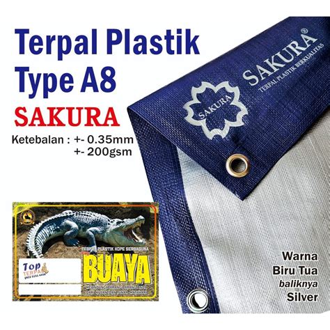 Jual Terpal Plastik Sakura A8 Ukuran Custom Murah Indonesia Shopee